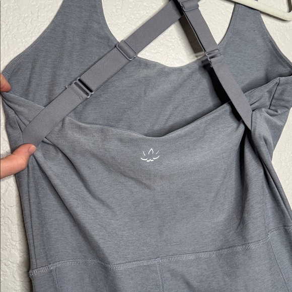 NEW Beyond Yoga Spacedye Get Up And Go Pocket Biker Jumpsuit Sz XL Grey - Picture 4 of 12